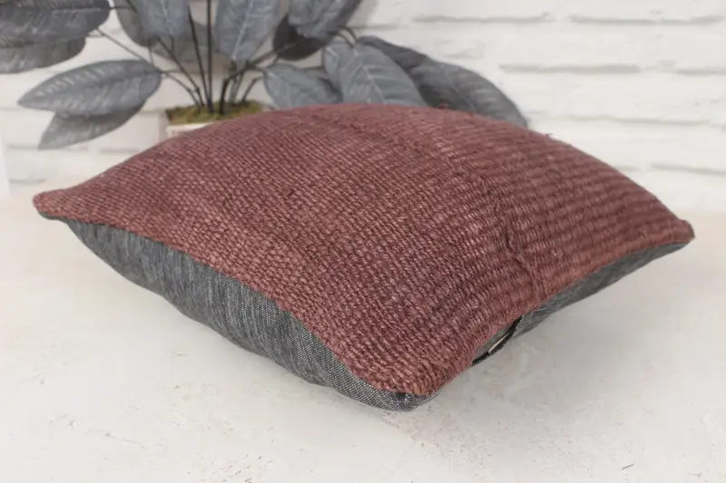 Sofá almohada, almohada para sofá, almohada boho, almohada de decoración del hogar, cubierta de cojín de alfombra de kilim, cojín de tiro náutico, cojín de 14x14, almohada simulada - 6