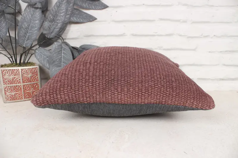 Sofá almohada, almohada para sofá, almohada boho, almohada de decoración del hogar, cubierta de cojín de alfombra de kilim, cojín de tiro náutico, cojín de 14x14, almohada simulada - 5