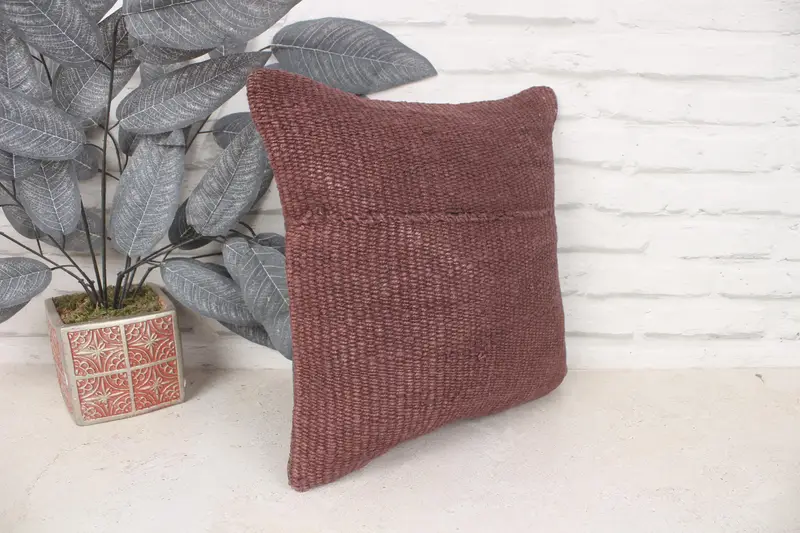 Sofá almohada, almohada para sofá, almohada boho, almohada de decoración del hogar, cubierta de cojín de alfombra de kilim, cojín de tiro náutico, cojín de 14x14, almohada simulada - 3