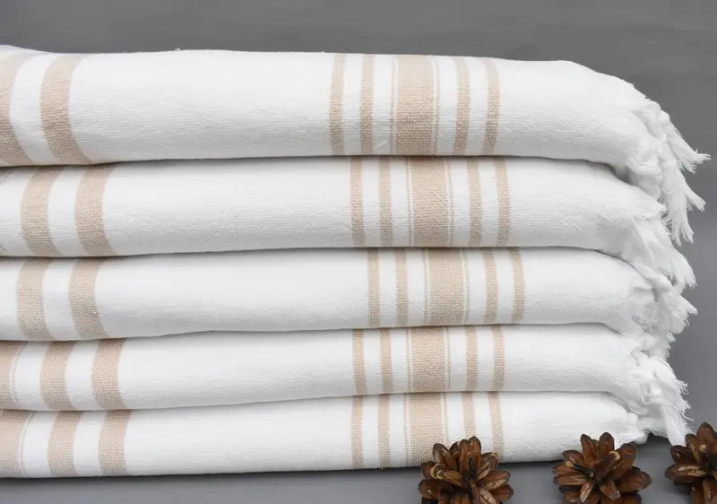 Luxury towel, 70x36 Cotton Striped Terry Towel, Bridesmaid Proposal Gift, Bachelorette Party Gifts, Travel towel, Customized Turkish Towel - 1