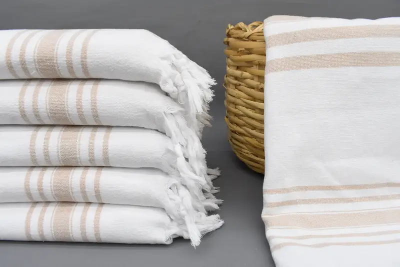 Luxury towel, 70x36 Cotton Striped Terry Towel, Bridesmaid Proposal Gift, Bachelorette Party Gifts, Travel towel, Customized Turkish Towel - 2