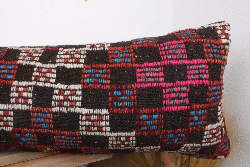 Gift Pillow, Interior Designer Pillow, Pillow Cover, Handwoven Pillow Sham, Throw Kilim Pillow, Comfy Throw Cushion Cover, 12x43 Beige Cushion Case - 5