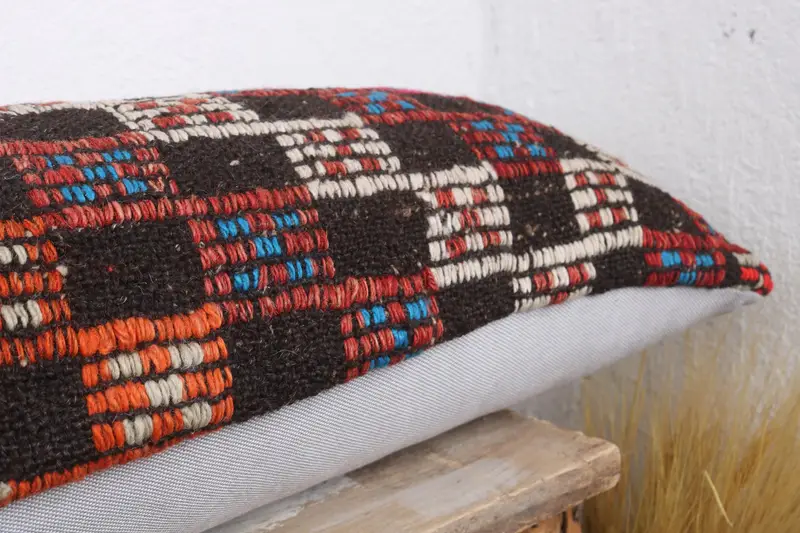 Gift Pillow, Interior Designer Pillow, Pillow Cover, Handwoven Pillow Sham, Throw Kilim Pillow, Comfy Throw Cushion Cover, 12x43 Beige Cushion Case - 6
