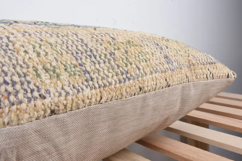 Interior Designer Pillow, Hippie Throw Cushion Cover, Kilim Pillow, 16x36 Beige Pillow Cover, Comfy Throw Pillow, Cushion Case, Throw Kilim Pillow - 7