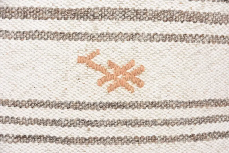 20x20 Beige Cushion Case, Throw Kilim Pillow, Cushion Case, Bolster Cushion Case, Interior Designer Pillow, Vintage Pillow - 3