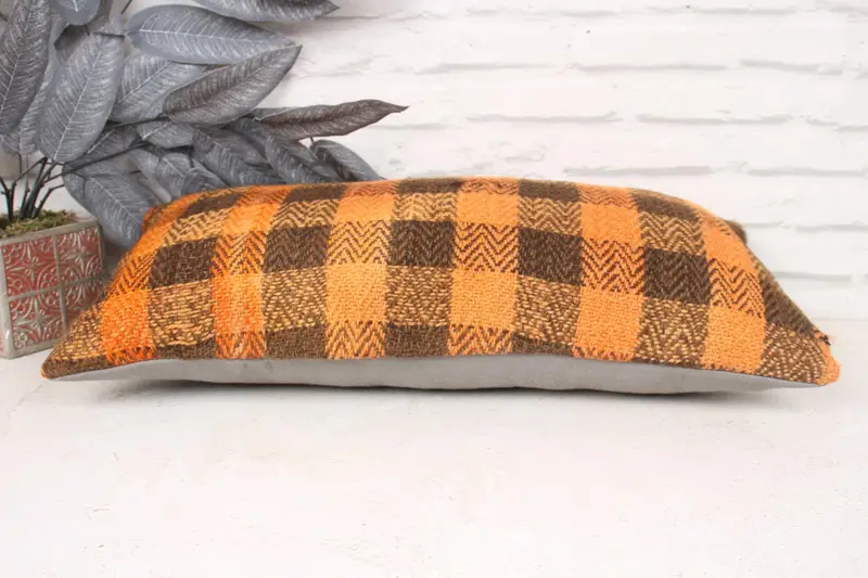 12x24 Orange Pillow Cover, Kilim Pillow, Vintage Kilim Pillow Pillow Sham, Home Decor Pillow, Cushion Case, Vintage Kilim Throw Pillow - 5