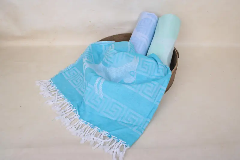 Fouta towel, Scarf Towel, Luxury towel, Gift For Bride, Organic Beach Towel, Beach Towel Bulk, Beach Towel Gift, 70x40 Cotton Patterned Towel - 7