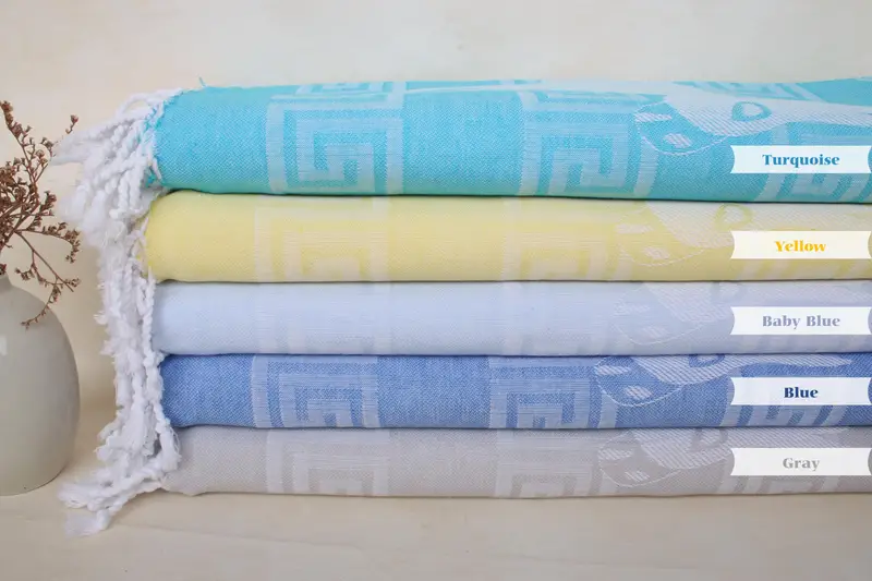 Fouta towel, Scarf Towel, Luxury towel, Gift For Bride, Organic Beach Towel, Beach Towel Bulk, Beach Towel Gift, 70x40 Cotton Patterned Towel - 3