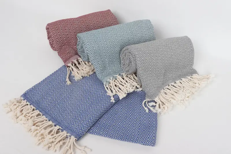 Custom Towel Beach, Sand-Resistant Peshtemal, 70x40 Cotton Diamond Towel, Peshtemal, Bridesmaid Gift, Guest Towel, Home Decor Gifts, Gifts For Him - 5