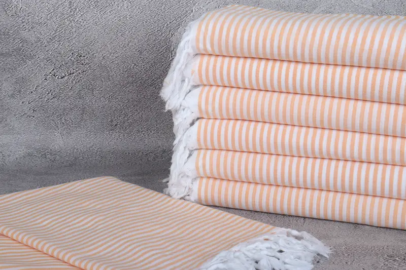 Luxury towel, Quick-Dry Beach Towel, Spa Towel, Handmade Gift, Large Turkish Towel, Guest Towel, 68x36 Cotton Striped Towel, Summer Gift Ideas - 2