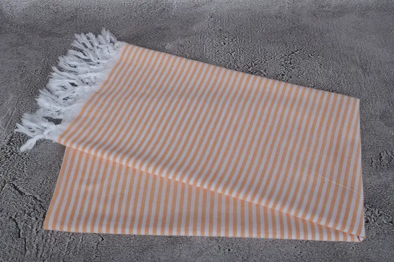 Luxury towel, Quick-Dry Beach Towel, Spa Towel, Handmade Gift, Large Turkish Towel, Guest Towel, 68x36 Cotton Striped Towel, Summer Gift Ideas - 6