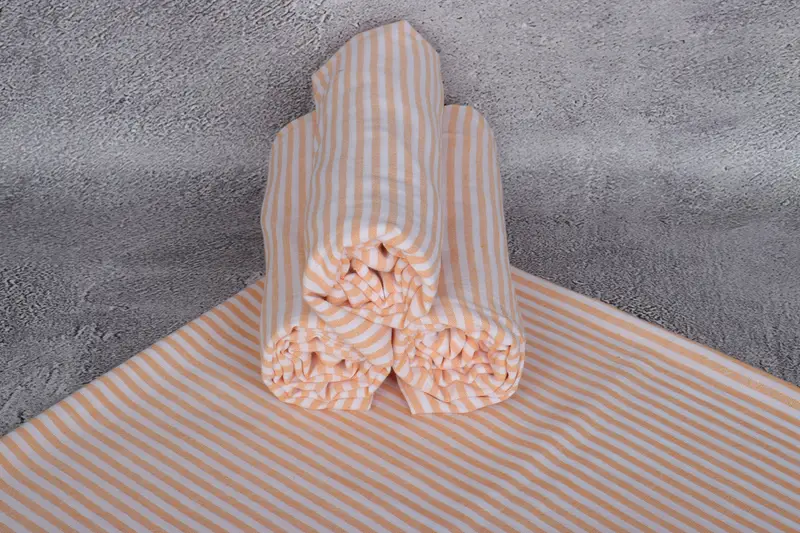 Luxury towel, Quick-Dry Beach Towel, Spa Towel, Handmade Gift, Large Turkish Towel, Guest Towel, 68x36 Cotton Striped Towel, Summer Gift Ideas - 7