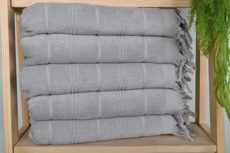 40x18 Cotton Striped Terry Towel, Personalized Kitchen Towel, Wedding Favors, Wedding Gift, Spa Towel, Welcome Wedding Gift, Boyfriend Gift - 1