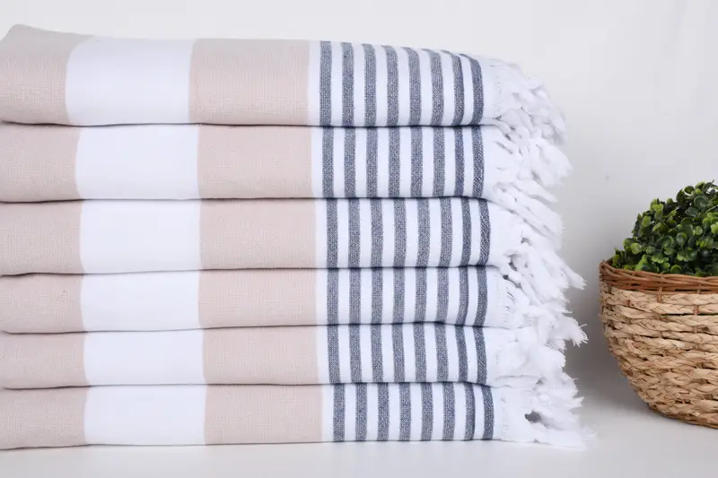 Organic Turkish towel, Engagement Gift, Personalized Gifts, Towel With Name, Bridal Shower Favors, Monogram Towels, 68x36 Cotton Striped Terry Towel - 2