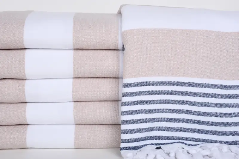 Organic Turkish towel, Engagement Gift, Personalized Gifts, Towel With Name, Bridal Shower Favors, Monogram Towels, 68x36 Cotton Striped Terry Towel - 1