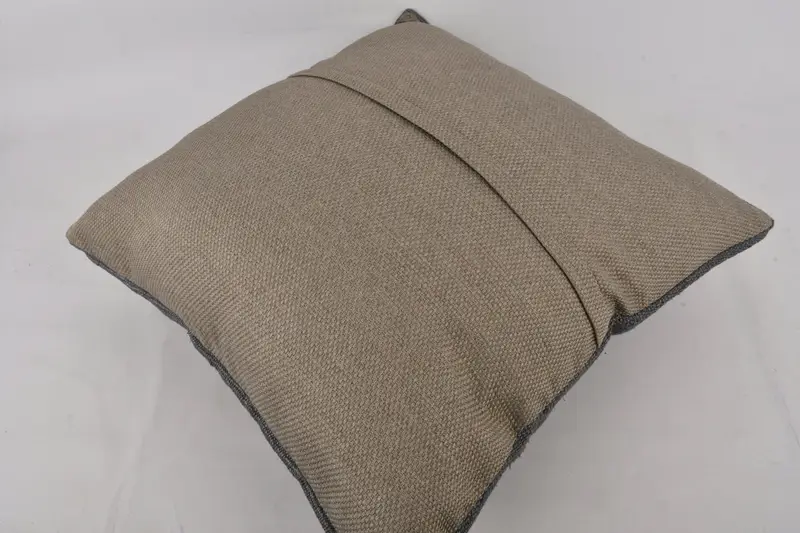 24x24 Brown Pillow Sham, Vintage Kilim Throw Pillow, Cushion, Antique Pillows, Luxury Pillow Case, Turkish Kilim Pillow - 7