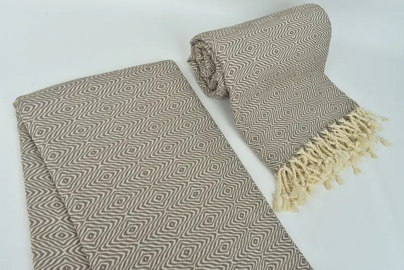 70x40 Cotton Zigzag Diamond Towel, Bachelorette Party Favors, Oversized Beach Towel, Valentines Day Gift, Bridesmaid Gift Towel, Travel towel - 7