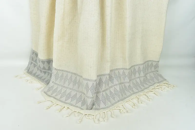 Bridal Shower Favors, Throw Blanket, Thanksgiving Tablecloth, 100x88 Linen Kilim Design Towel, Decorative Blanket, Housewarming Gift, Shower Curtain - 8