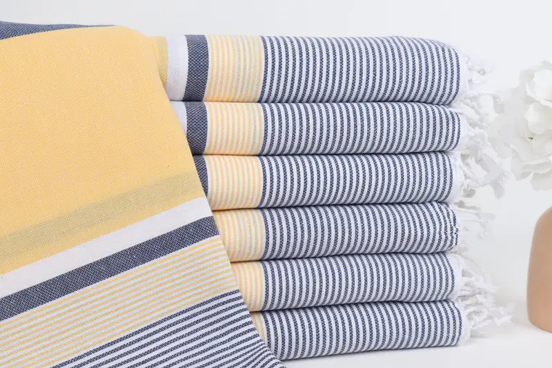 Organic towel, Oversized lightweight Turkish bath towel USA, Bachelor Gifts, Lightweight towel, 68x40 Cotton Striped Towel, Bridal Party Gifts - 1
