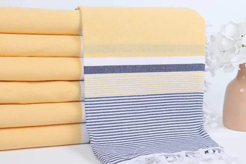 Organic towel, Oversized lightweight Turkish bath towel USA, Bachelor Gifts, Lightweight towel, 68x40 Cotton Striped Towel, Bridal Party Gifts - 2