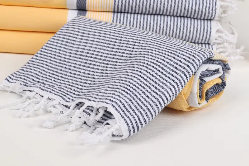 Organic towel, Oversized lightweight Turkish bath towel USA, Bachelor Gifts, Lightweight towel, 68x40 Cotton Striped Towel, Bridal Party Gifts - 4