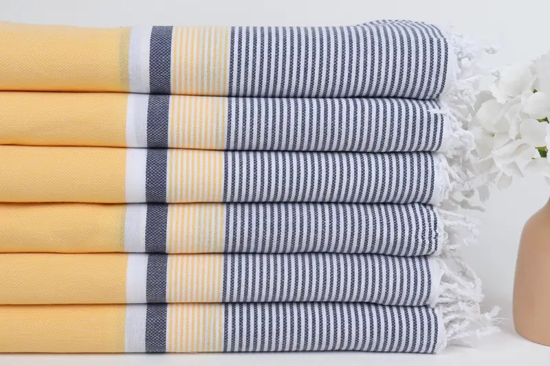 Organic towel, Oversized lightweight Turkish bath towel USA, Bachelor Gifts, Lightweight towel, 68x40 Cotton Striped Towel, Bridal Party Gifts - 3