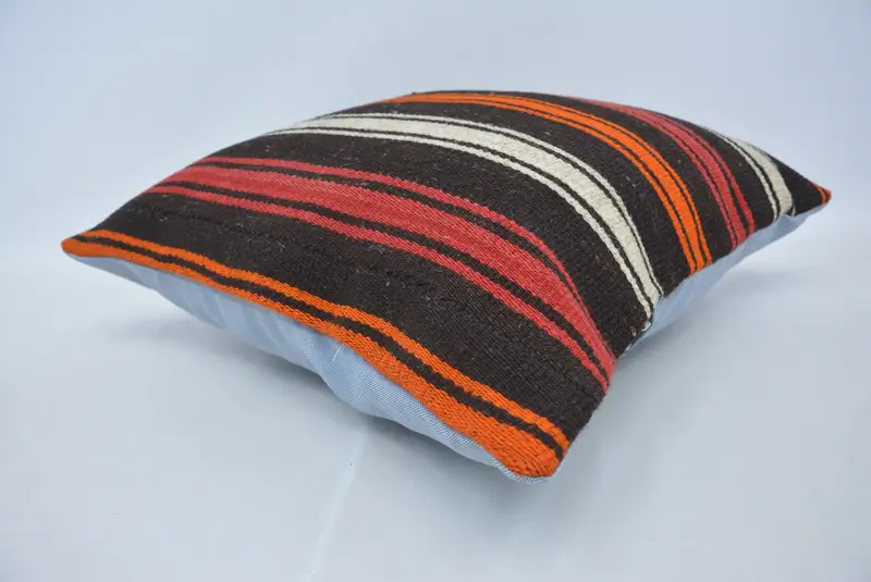 Interior Designer Pillow, 22x22 Brown Cushion Case, Cushion Cover, Garden Pillow Case, Kilim Pillow Cover, Boho Pillow Sham Cover - 6