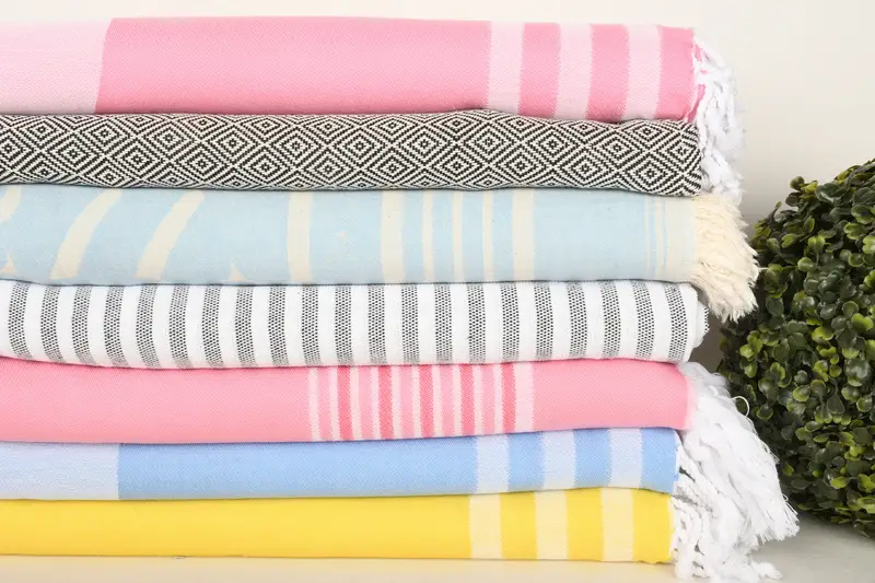 70x40 Cotton Set of 8 Towel, Thin towel, Turkish towel, Bachelorette Party Items, Christmas Gift, Wedding Gifts Towel, Bridemaids Beach Towel - 3