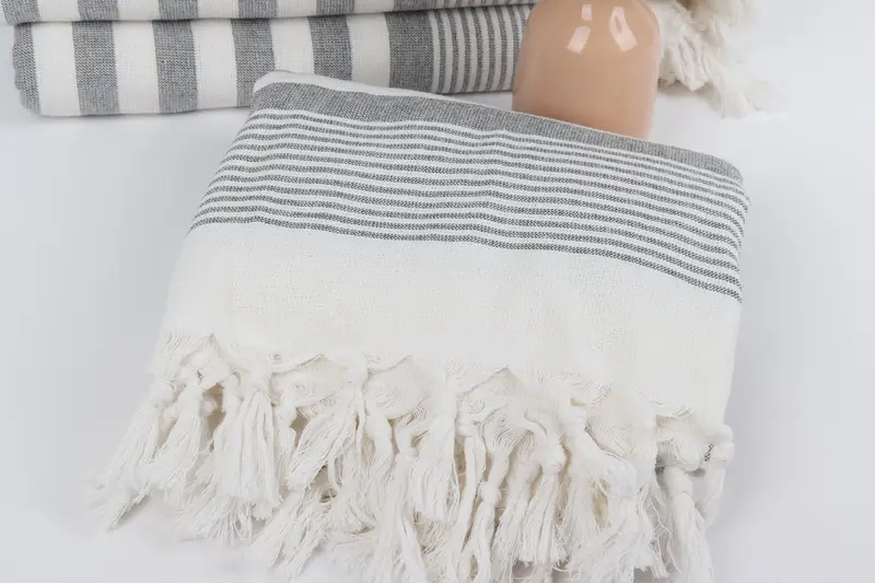 Turkish Towel USA, Personalized Beach Towel, Bachelorette Towel, 68x40 Cotton Striped Terry Towel, Bridal Shower Favors, Customized Towels - 5