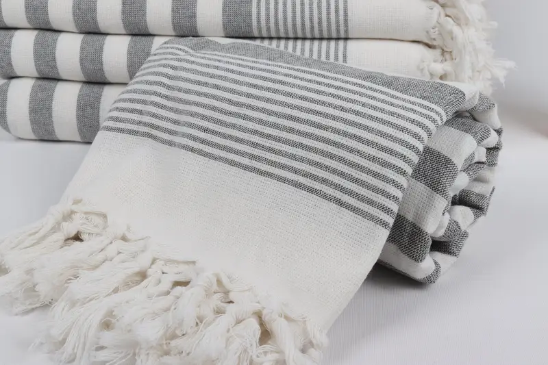 Turkish Towel USA, Personalized Beach Towel, Bachelorette Towel, 68x40 Cotton Striped Terry Towel, Bridal Shower Favors, Customized Towels - 4