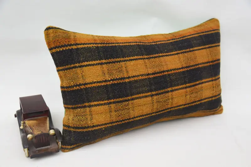 Antique Pillows, Hippie Throw Cushion Case, Pillow Sham, 12x20 Orange Cushion, Pillow for Sofa, Home Decor Pillow, Nautical Throw Pillow Cover - 2