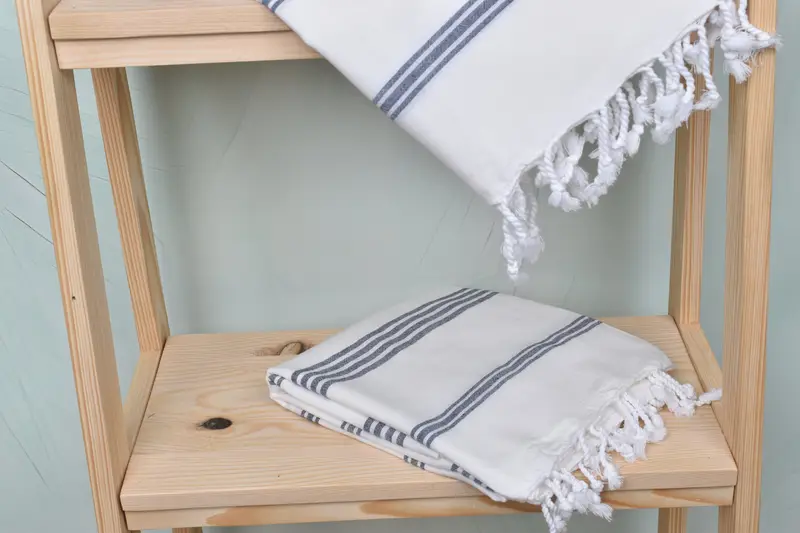 Embroidery Towel, Sand-free towel, Engagement Gift, Spa Gift Towel, Monogram Beach Towel, 70x40 Cotton Striped Towel, Personalized Wedding Gift - 5