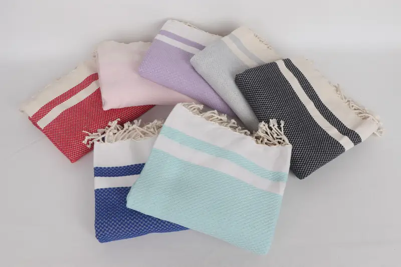 Bachelorette Party Gifts, Bridal Party Gifts, Quick-Dry Beach Towel, 70x40 Cotton Striped Towel, Large Turkish Towel, Sand-resistant towel - 3