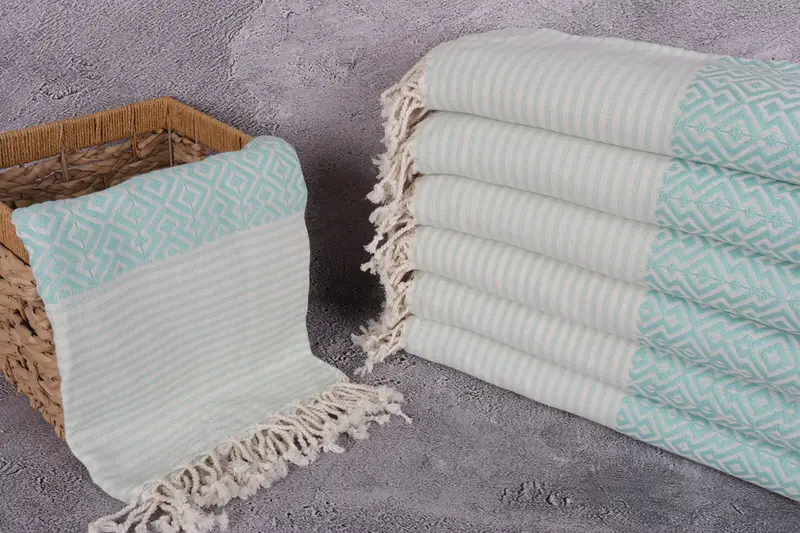 Wedding For Favor, Large Turkish Towel, Gift For Him, Cancun Bachelorette Party Gift Ideas, 76x38 Cotton Diamond Towel, Wedding Gifts Towel - 3