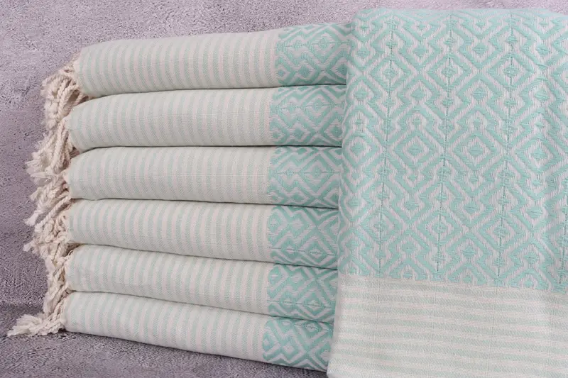 Wedding For Favor, Large Turkish Towel, Gift For Him, Cancun Bachelorette Party Gift Ideas, 76x38 Cotton Diamond Towel, Wedding Gifts Towel - 1