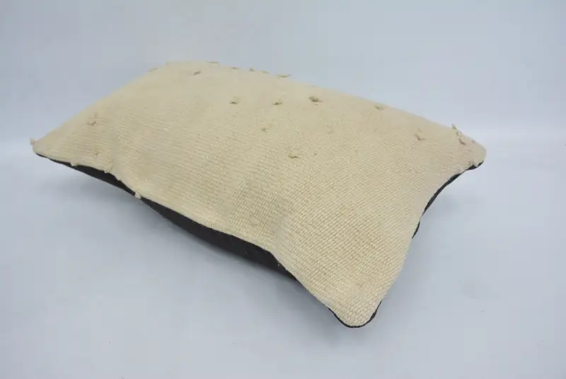 Decorative Pillow Cover, 12x20 Beige Cushion, Vintage Kilim Pillow, Turkish Kilim Pillow, Armchair Pillow, Pillow Sham, Throw Kilim Pillow - 6
