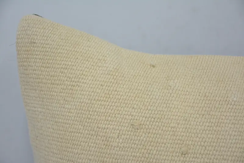 Decorative Pillow Cover, 12x20 Beige Cushion, Vintage Kilim Pillow, Turkish Kilim Pillow, Armchair Pillow, Pillow Sham, Throw Kilim Pillow - 2