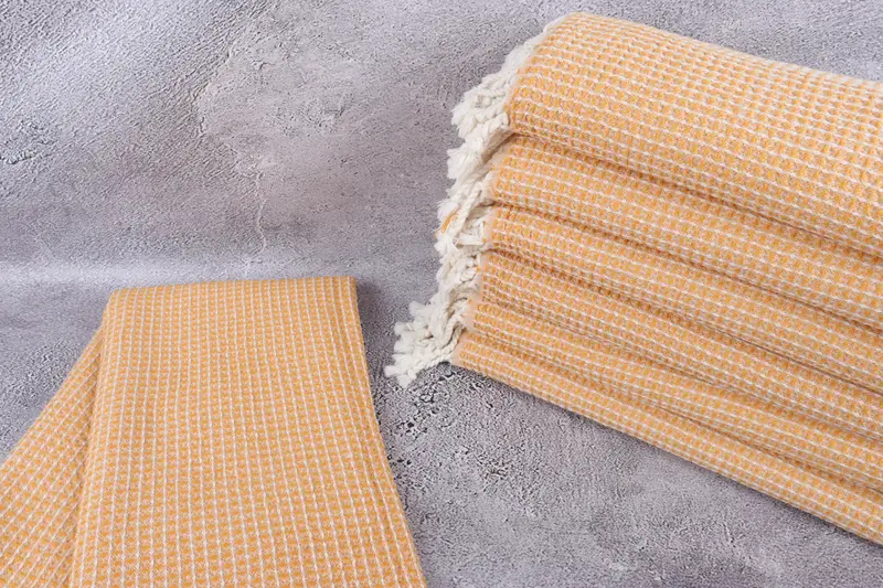 68x36 Cotton Waffle Towel, Lightweight towel, Personalized Wedding Gift For Couple, Luxury towel, Handmade Turkish hammam towel, Handmade Gift - 2