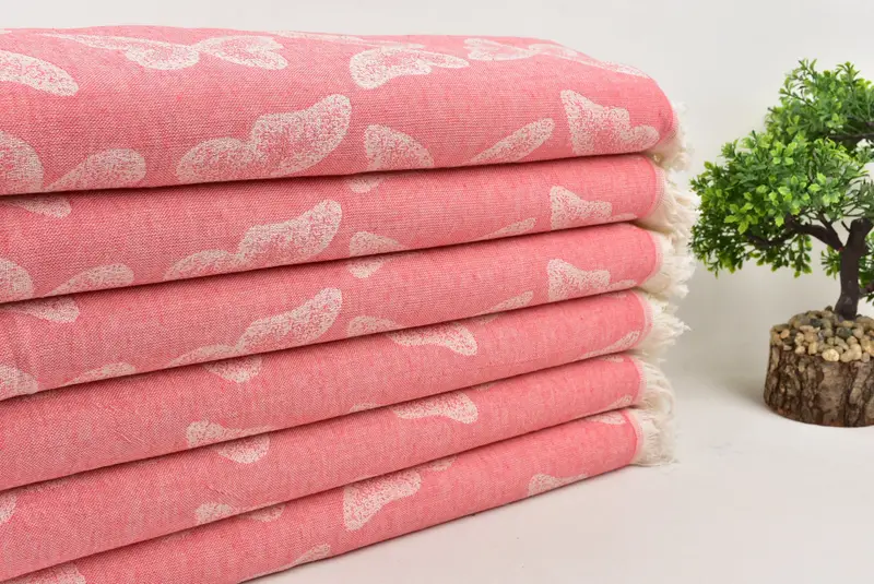 Peshtemal Towel, Sand-resistant Turkish towel for travel, Employee Gifts, Home Decor Gifts, 68x36 Cotton Butterfly Pattern Towel, Beach towel - 3