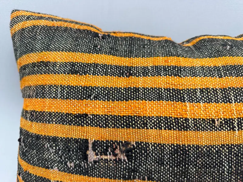 Turkish Rugs Pillow Cover, Throw Kilim Pillow, Bed Cushion, Kilim Pillow Cover, 12x20 Orange Pillow Sham, Cushion Case, Interior Designer Pillow - 5