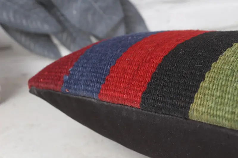 8x16 Red Cushion Case, Turkish Pillow, Turkish Kilim Pillow, Yoga Pillow, Kilim Pillow Cover, Southwestern Cushion, Cushion Cover - 7