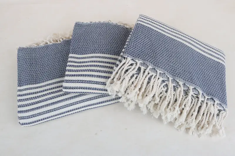 Gift For Best Friend, 68x40 Cotton Striped Towel, Scarf Towel, Quick-Dry Beach Towel, Turkish Towel USA, Bridemaids Beach Towel, Best Friend Gift - 3