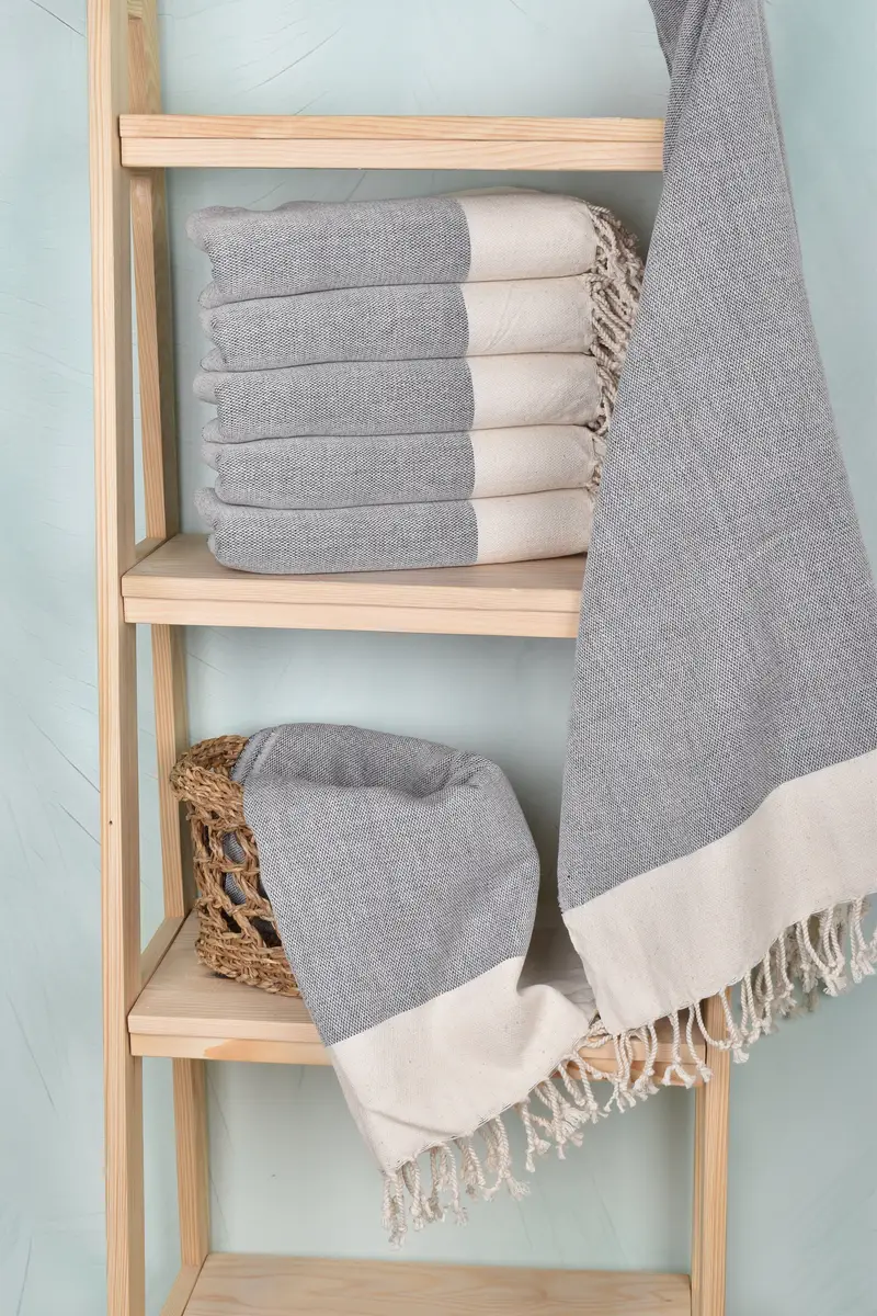Organic towel, Handwoven Turkish Towel, Turkish Beach Towel Bulk, Peshtemal Towel, 64x40 Cotton Flat Towel, Wedding Gift Ideas, Best Beach Towel - 3
