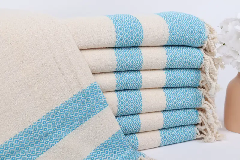 70x40 Cotton Geometric Towel, Bachelorette Party Favors, Turkish Towel Set, Summer Gift, Summer Gift Ideas, Handmade Gift, Custom Gifts - 1