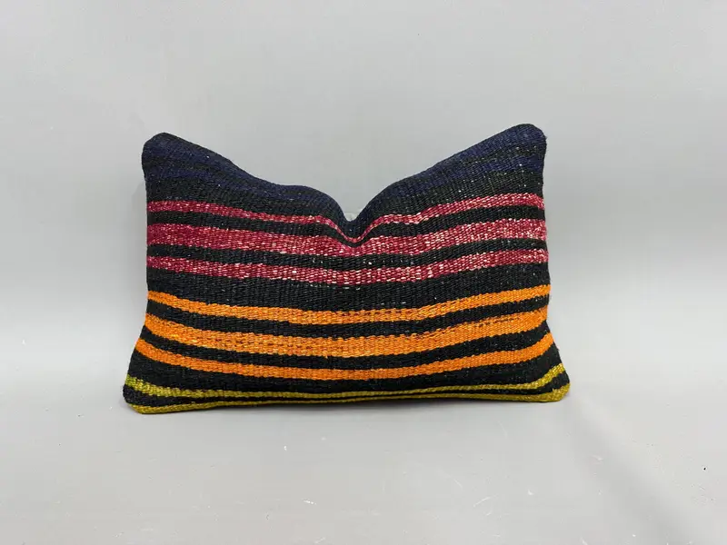 Interior Designer Pillow, Pillow Sham, Christmas Cushion, Turkish Kilim Pillow, Retro Throw Pillow Sham, 12x20 Red Pillow, Pillow for Sofa - 1