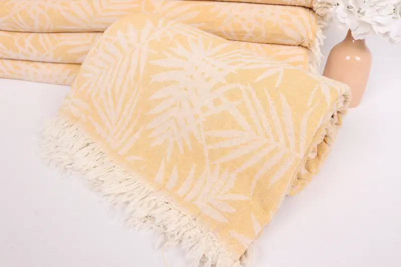 Personalized Gifts, Woven Blanket, Turkish Throw Blanket, Halloween Blanket, Gifts For Him, Bridal Shower Gift, 100x80 Cotton Floral Patterned Towel - 4