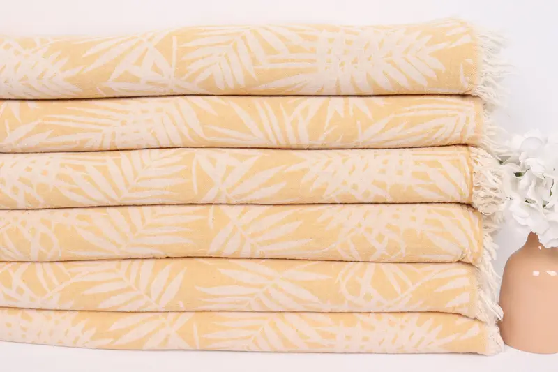 Personalized Gifts, Woven Blanket, Turkish Throw Blanket, Halloween Blanket, Gifts For Him, Bridal Shower Gift, 100x80 Cotton Floral Patterned Towel - 3