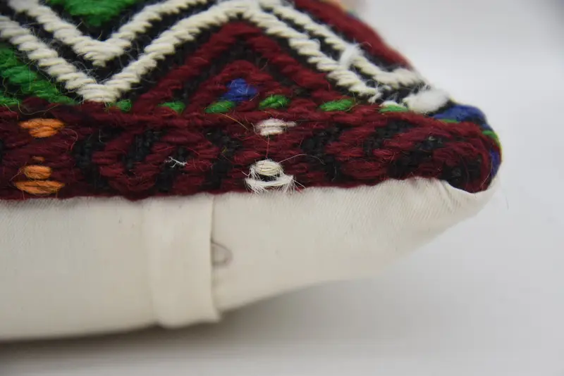 Patio Pillow Sham, Pillow for Sofa, Home Decor Pillow, Ethnical Kilim Rug Pillow, 12x12 Green Cushion Cover, Pillow Case - 5