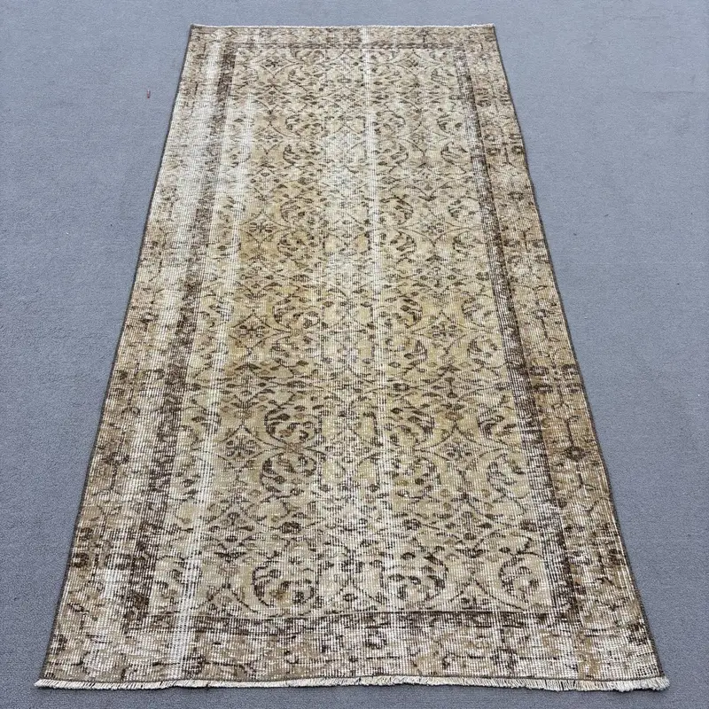 Alfombra Elegante Beige y Marrón 10x1,8m Rayas Geométricas