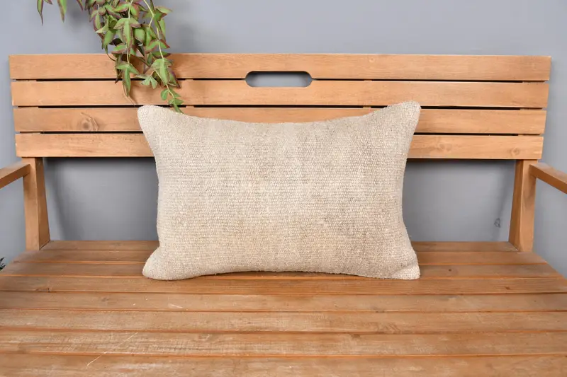 16x24 Beige Pillow Case, Christmas Pillow Sham, Boho Pillow, Vintage Kilim Pillow, Southwestern Pillow Case, Pillow Case, Vintage Kilim Throw Pillow - 6